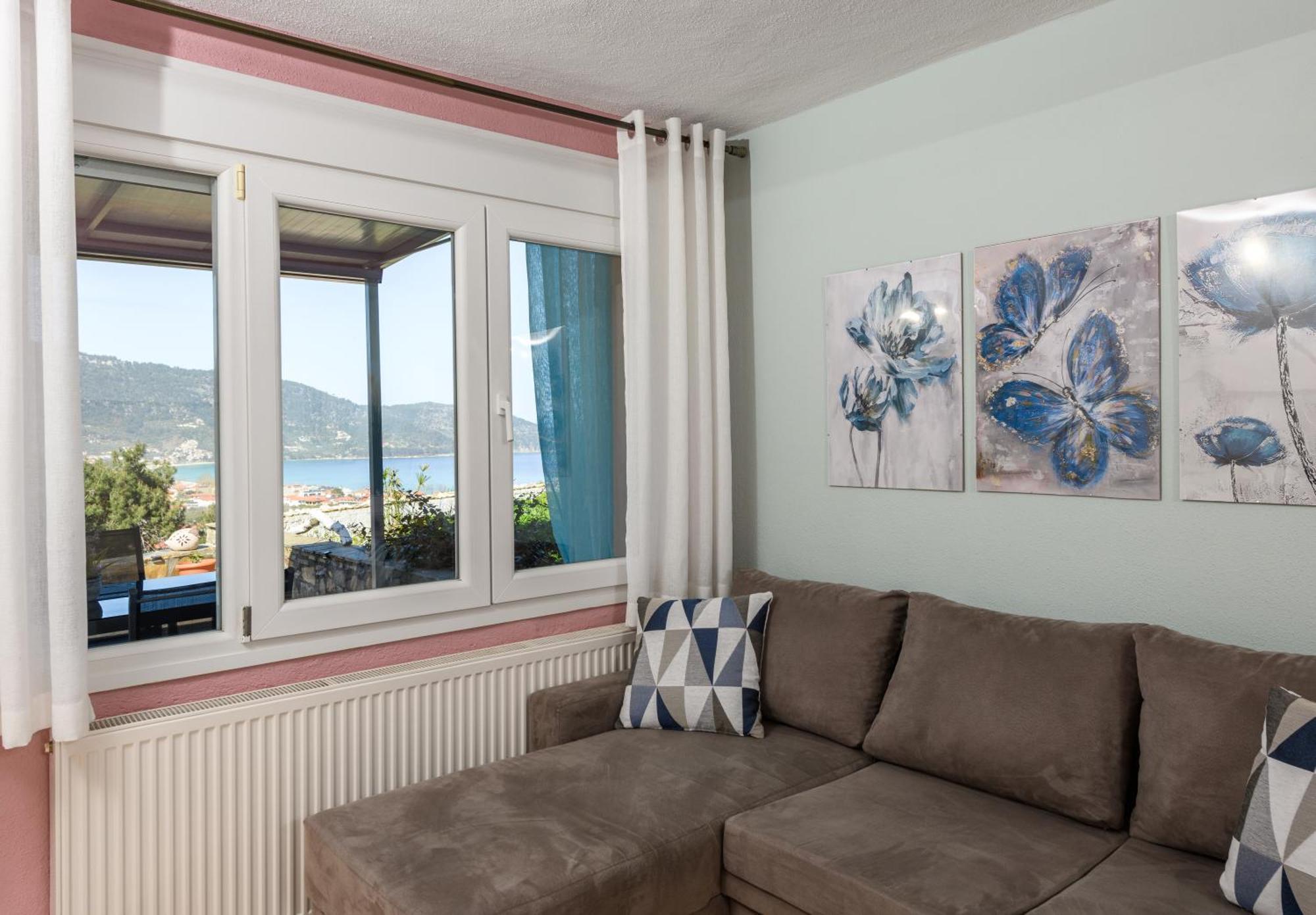 Villa Panorama Skala Potamia  Eksteriør billede